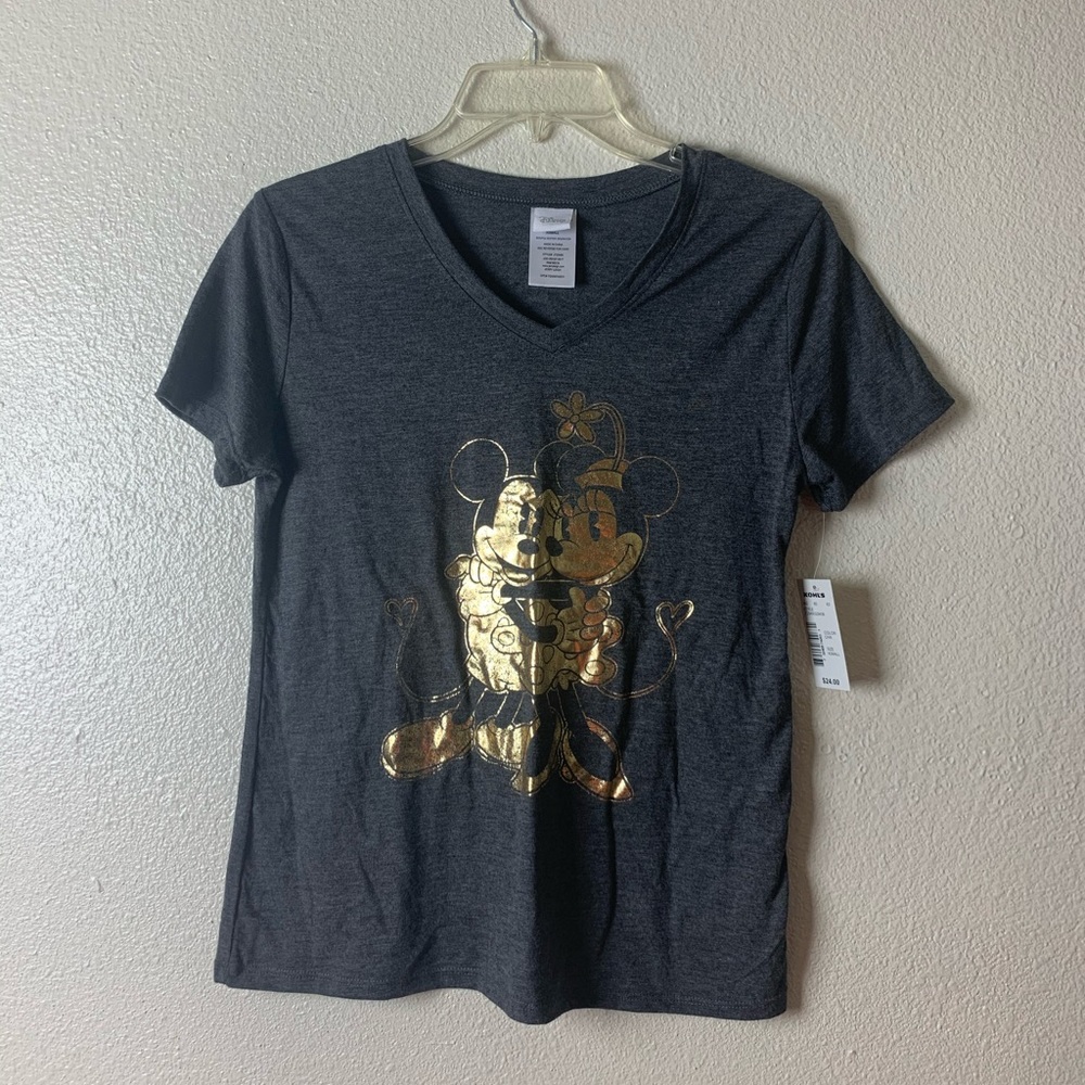 Disney Minnie & Mickey Gold printed tee
